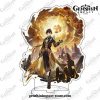 New Style Zhongli Genshin Impact Double-Side Acrylic Stand Figure Model