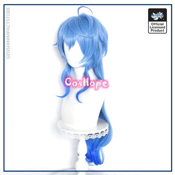 Genshin Impact Ganyu Cosplay 75cm Long Blue Gradient Wig Cosplay Anime Cosplay Wigs Heat Resistant Synthetic 2 - Genshin Impact Store
