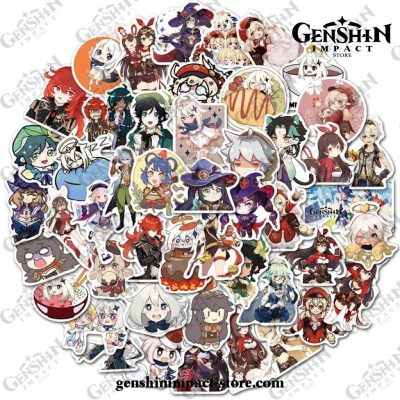 10/50Pcs/set Genshin Impact World Game Stickers