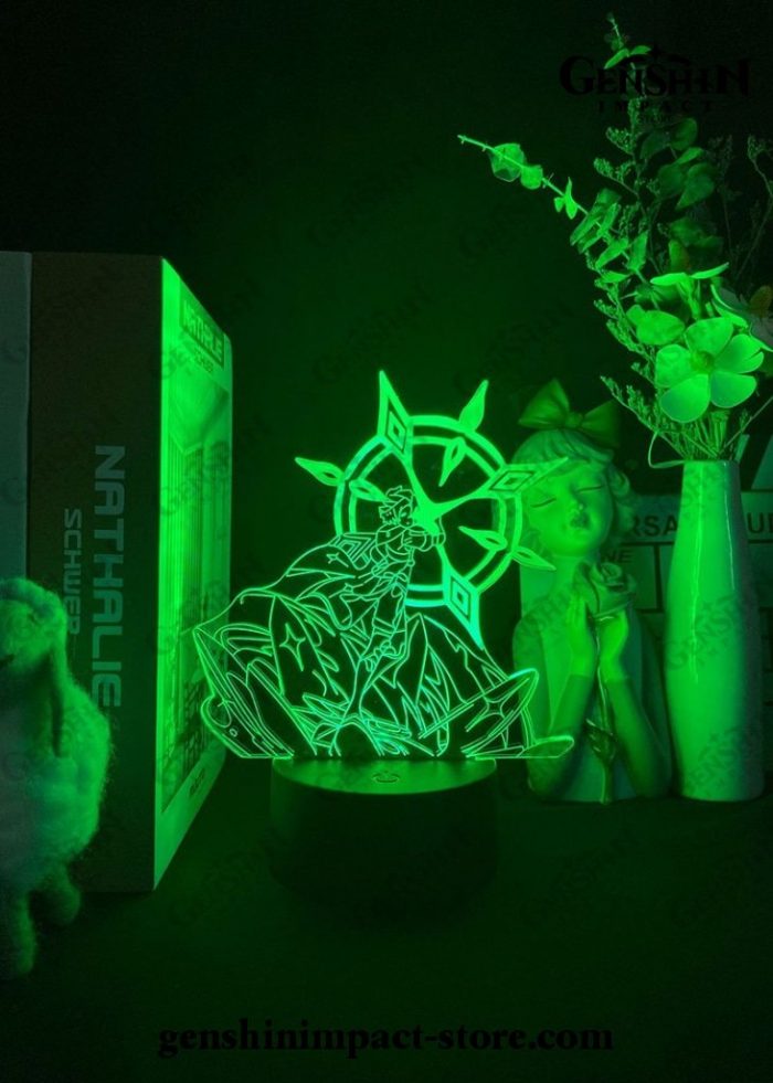2021 Albedo Genshin Impact Figure 3D Lamp Led Rgb Night Lights