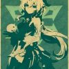 2021 Ganyu Genshin Impact Kraft Paper Poster