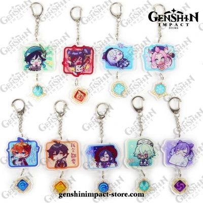 2021 Genshin Impact Keychain High Quality
