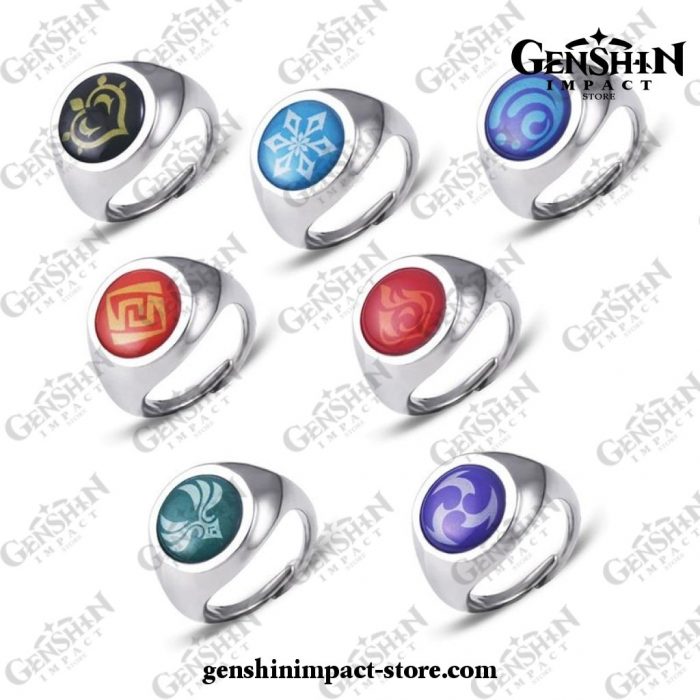 2021 Genshin Impact Vision Metal Rings