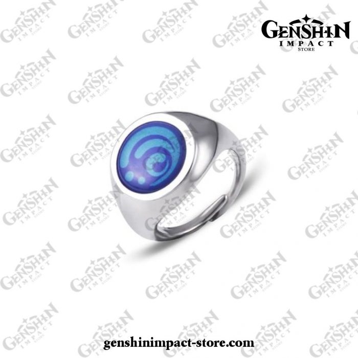 2021 Genshin Impact Vision Metal Rings Hydro