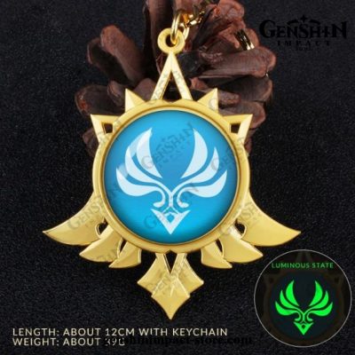 2021 Genshin Impact Vision Pendant Keychain Anemo