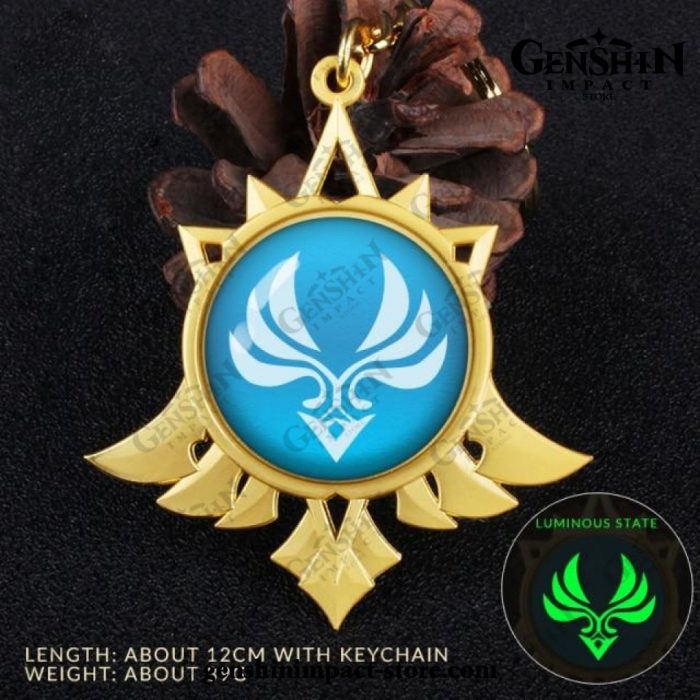 2021 Genshin Impact Vision Pendant Keychain Anemo