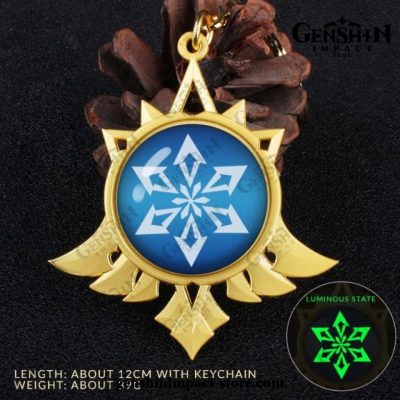 2021 Genshin Impact Vision Pendant Keychain Cryo