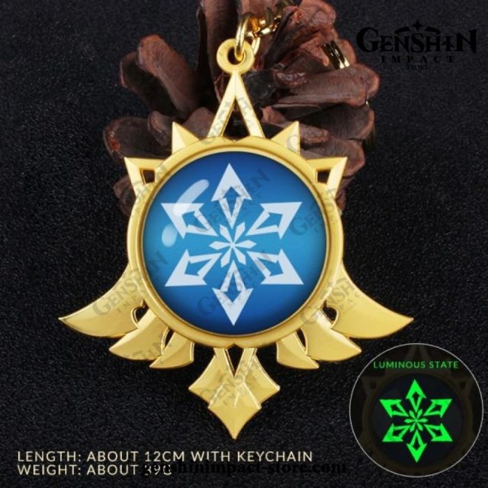 2021 Genshin Impact Vision Pendant Keychain Cryo