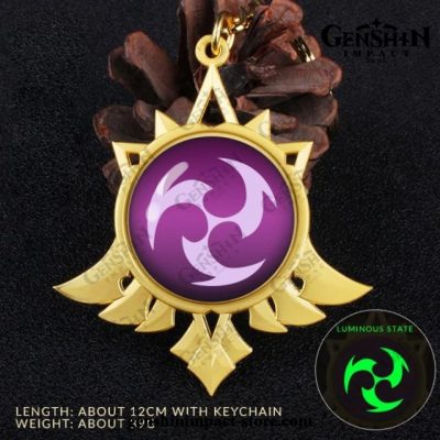 2021 Genshin Impact Vision Pendant Keychain Electro