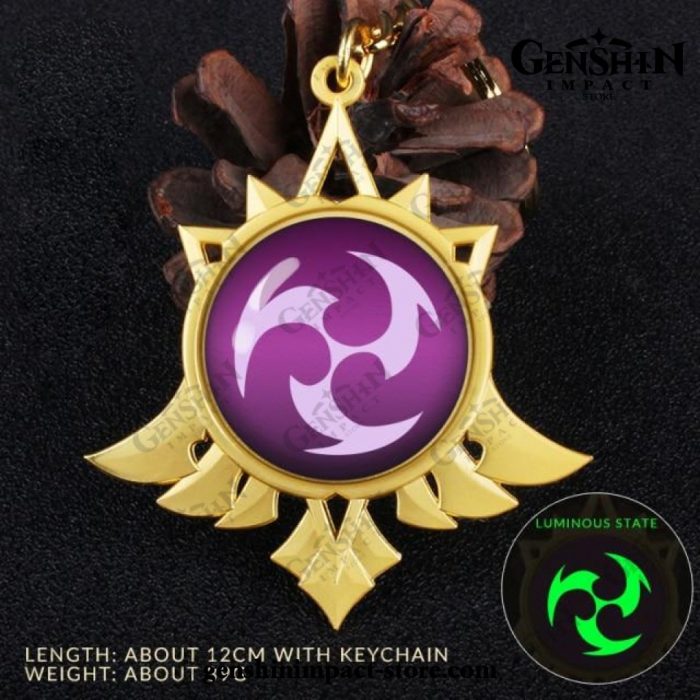 2021 Genshin Impact Vision Pendant Keychain Electro