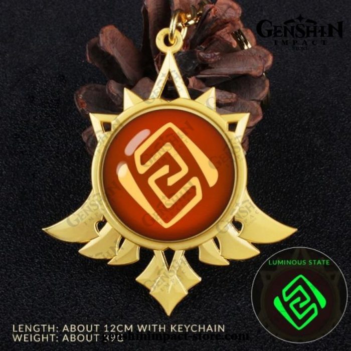 2021 Genshin Impact Vision Pendant Keychain Geo
