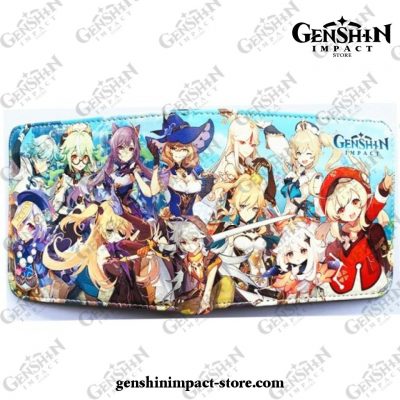 2021 Hot Genshin Impact Pu Wallet Short