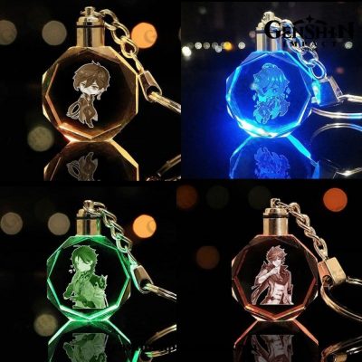 2021 New Genshin Impact Led Keychain