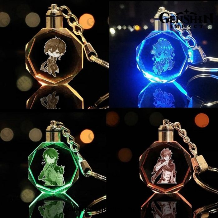 2021 New Genshin Impact Led Keychain