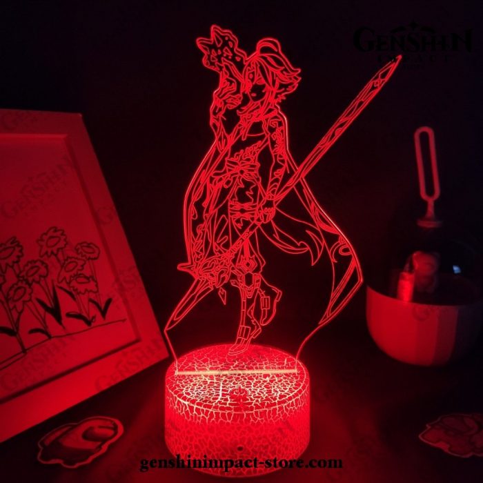 2021 Zhong Li Genshin Impact Figure 3D Lamp Led Rgb Night Lights