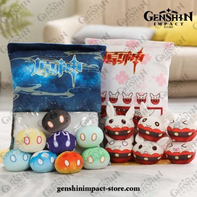 6/8 Slimes/bag Genshin Impact Dolls Bouncing Bomb Plush Toy