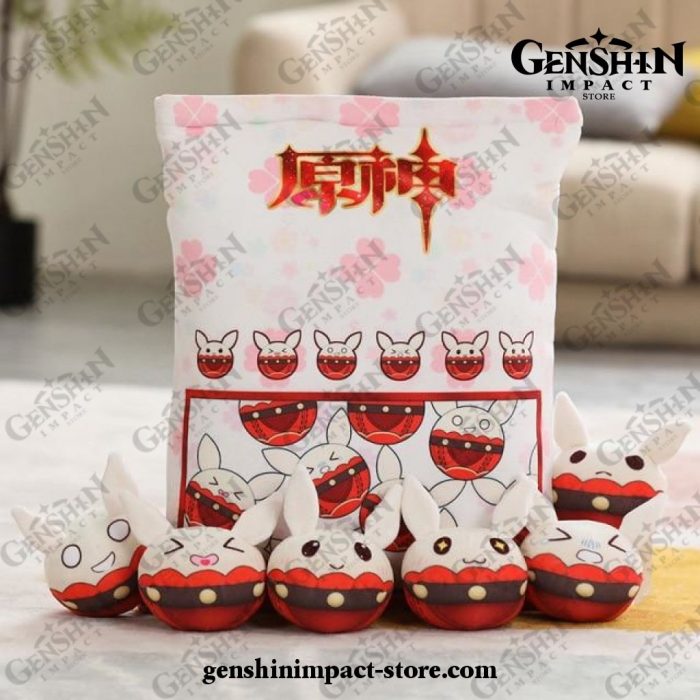 6/8 Slimes/bag Genshin Impact Dolls Bouncing Bomb Plush Toy 6Pcs A Bag