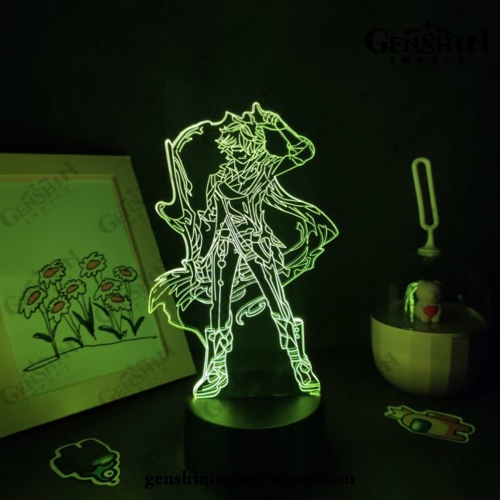 Cool Zhong Li Genshin Impact Figure 3D Lamp Led Rgb Night Lights