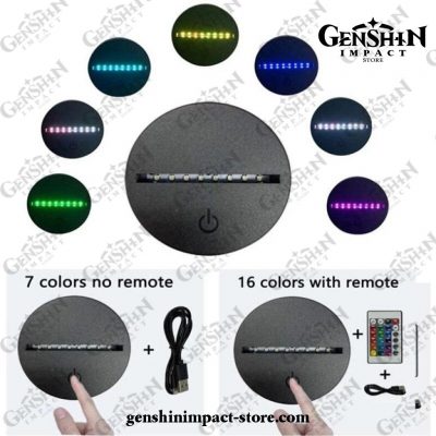 Cute Ganyu Genshin Impact Figure 3D Lamp Led Rgb Night Lights