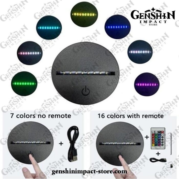 Cute Ganyu Genshin Impact Figure 3D Lamp Led Rgb Night Lights