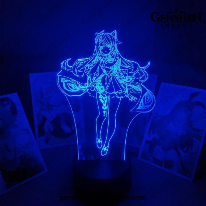 Cute Keqing Genshin Impact Figure 3D Lamp Led Rgb Night Lights