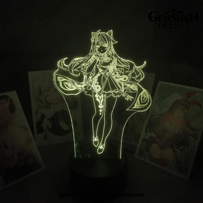 Cute Keqing Genshin Impact Figure 3D Lamp Led Rgb Night Lights