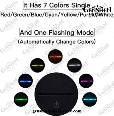 Cute Keqing Genshin Impact Figure 3D Lamp Led Rgb Night Lights