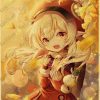 Cute Klee Genshin Impact Vintage Kraft Paper Poster