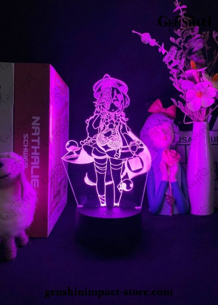 Cute Qiqi Genshin Impact Figure 3D Lamp Led Rgb Night Lights