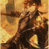 Diluc Handsome Genshin Impact Vintage Kraft Paper Poster