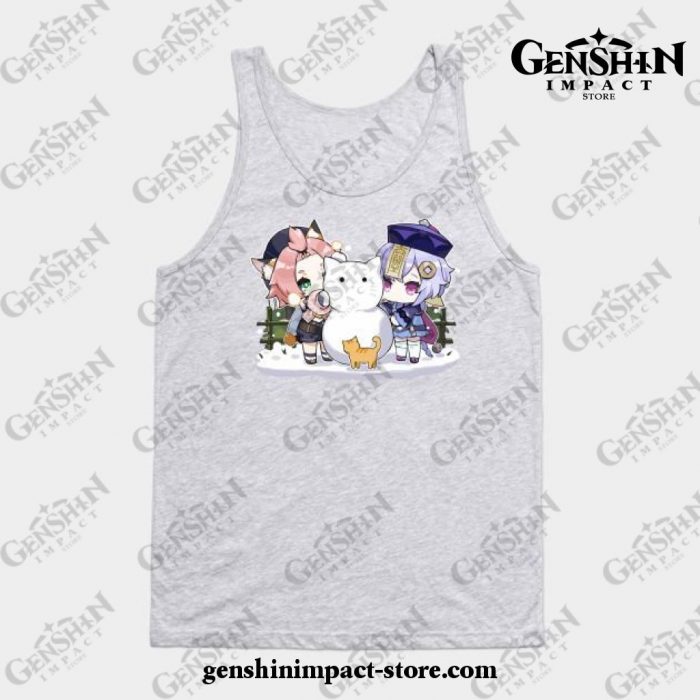 Diona And Qiqi [Genshin Impact] Tank Top Gray / S
