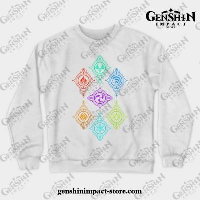 Elements Of World Crewneck Sweatshirt White / S