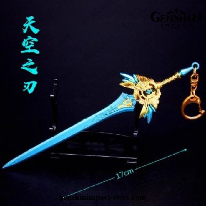 Five-Star Weapon Genshin Impact Cosplay Metal Alloy Keychain C(17Cm)