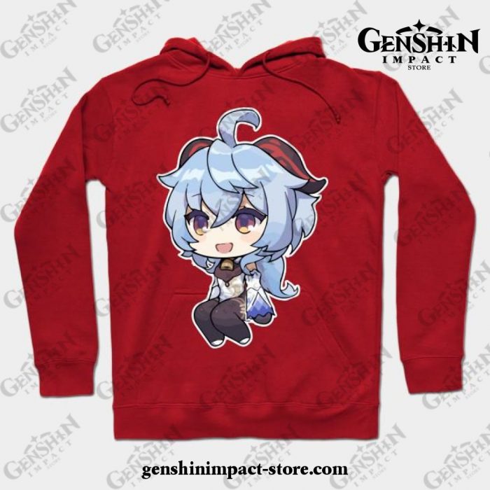 Ganyu [Genshin Impact] Hoodie Red / S