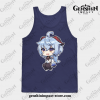 Ganyu [Genshin Impact] Tank Top Navy Blue / S