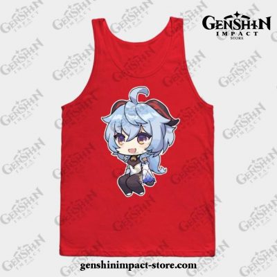 Ganyu [Genshin Impact] Tank Top Red / S
