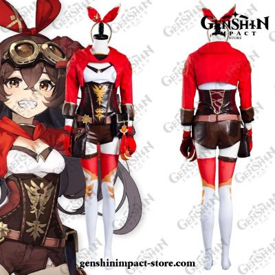 Genshin Impact Amber Cosplay Costume Jumpsuit Outfits