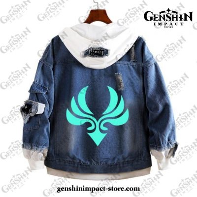 Genshin Impact Anemo Vision Demin Jacket Style 2 / S
