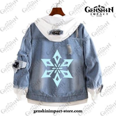 Genshin Impact Cryo Vision Demin Jacket Style 1 / S