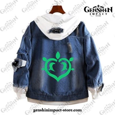 Genshin Impact Dendro Vision Demin Jacket Style 1 / S