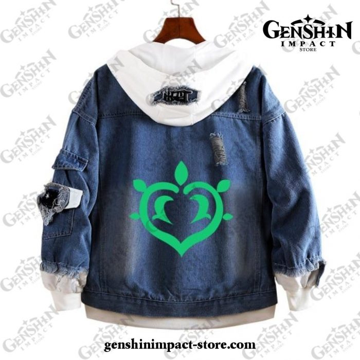 Genshin Impact Dendro Vision Demin Jacket Style 1 / S