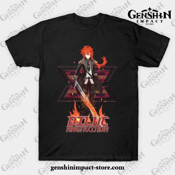 Genshin Impact - Diluc 3.1 T-Shirt Black / S