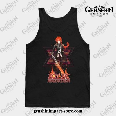 Genshin Impact - Diluc 3.1 Tank Top Black / S
