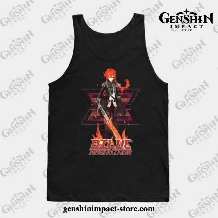 Genshin Impact - Diluc 3.1 Tank Top Black / S