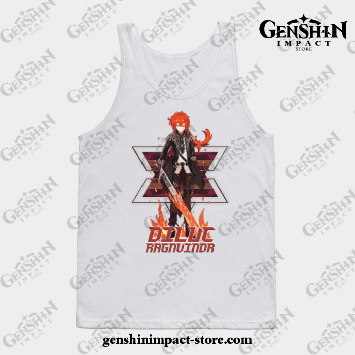 Genshin Impact - Diluc 3.1 Tank Top White / S