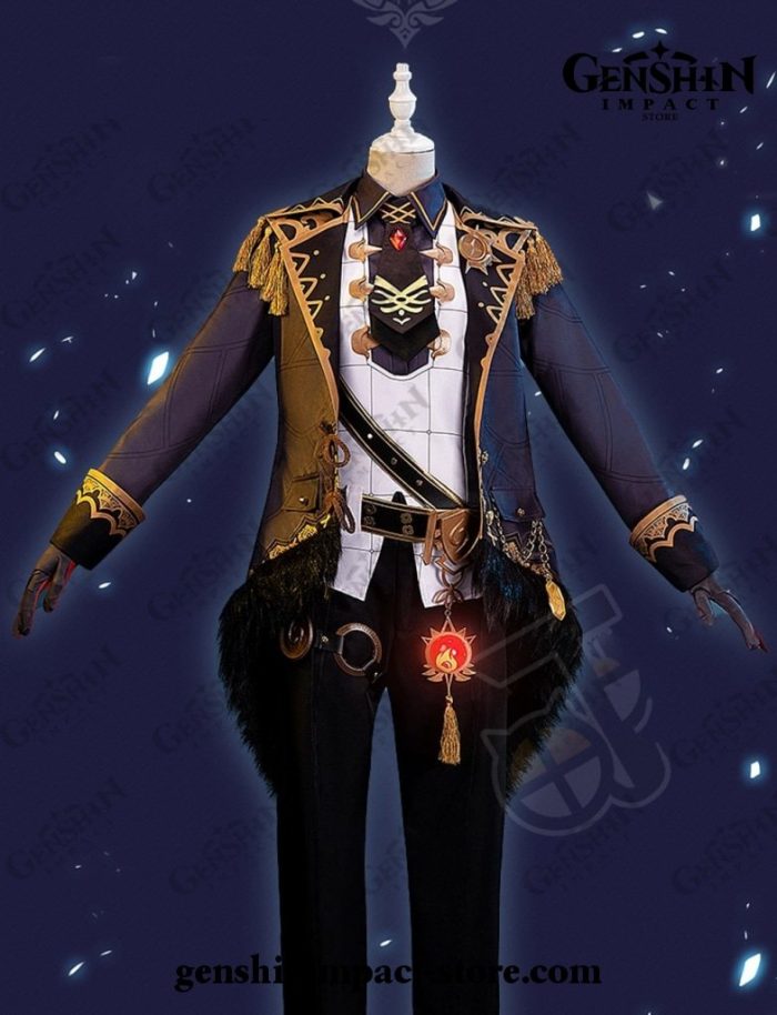 Genshin Impact Diluc Cosplay Costume Uniform Outfit