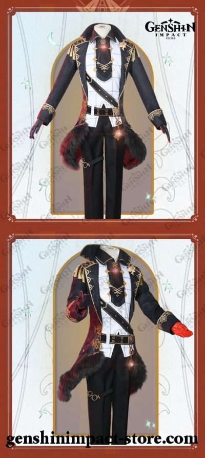 Genshin Impact Diluc Cosplay Costume Uniform Outfit