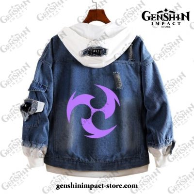 Genshin Impact Electro Vision Demin Jacket Style 2 / S