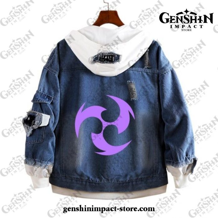 Genshin Impact Electro Vision Demin Jacket Style 2 / S