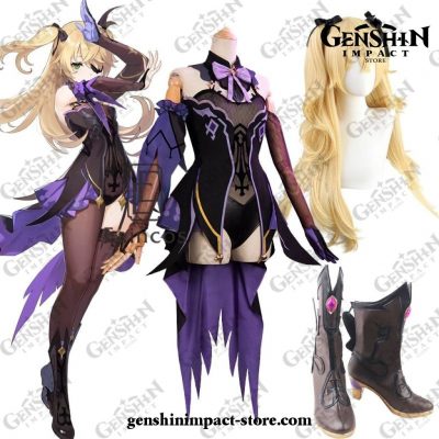 Genshin Impact Fischl Cosplay Costume Full Set